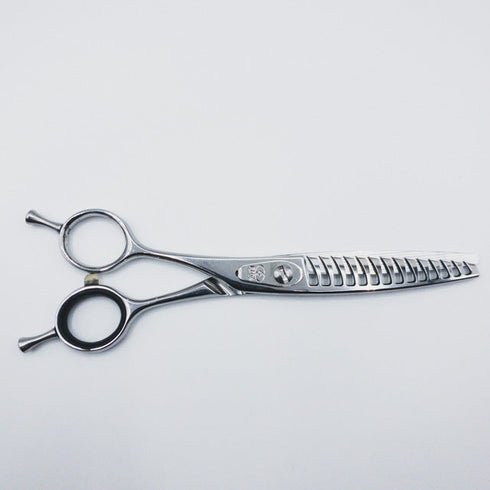 美品【YAGYU柳生】NSH14M メガネシザー セニング 美容ハサミ すきばさみ 約35~50% 左利き 6インチ 中古 sc32