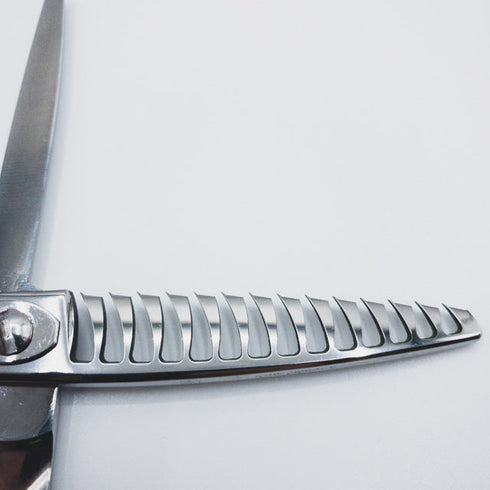 美品【YAGYU柳生】NSH14M メガネシザー セニング 美容ハサミ すきばさみ 約35~50% 左利き 6インチ 中古 sc32