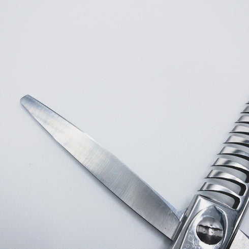 美品【YAGYU柳生】NSH14M メガネシザー セニング 美容ハサミ すきばさみ 約35~50% 左利き 6インチ 中古 sc32