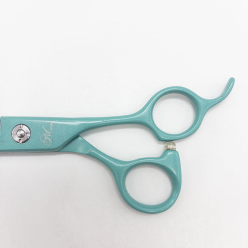 【ビアーズBEARDS】MAVIE ROBIN's EGG BLUEブレンディング トリミングシザー オフセット 右利き トリマー ペット 7.5インチ 中古 sc3221