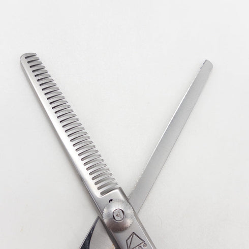 【ミズタニシザーズ ミズタニシザーMIZUTANI SCISSORS】ACRO TYPE-A メガネ シザー セニング 美容ハサミ すきばさみ 美容師 理容師 約25~30% 右利き 5.8インチ 中古 sc3245