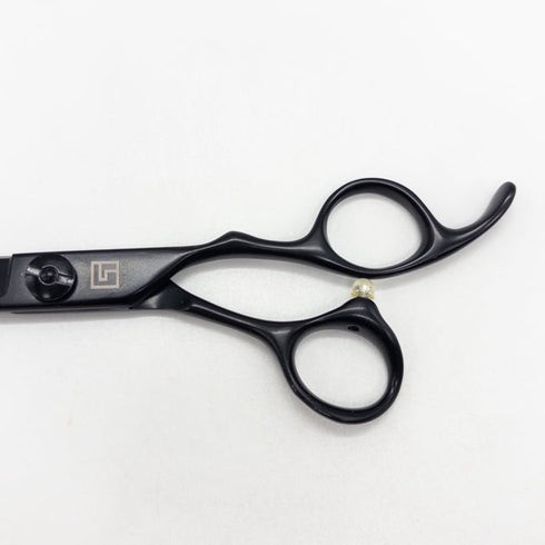 【スバンスSVANS.】ギザ刃ストレート トリミングシザー オフセット 右利き トリマー ペット 7インチ 中古 sc3246