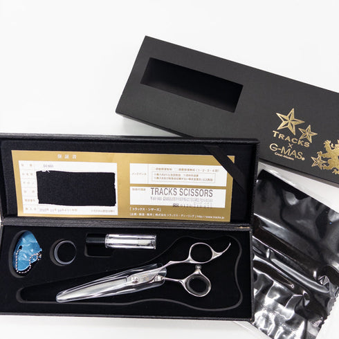 美品【トラックスシザーズ トラックスシザーTRACKS SCISSORS】DIA60 シザー オフセット 理容 美容ハサミ 美容師 理容師 右利き 6インチ 中古 sc3263