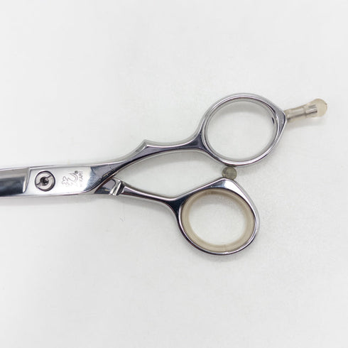 美品【ヒカリシザーズHIKARI光シザーHIKARI SCISSORS】E-2 シザー オフセット 理容 美容ハサミ 美容師 理容師 右利き 5.3インチ 中古 sc3267