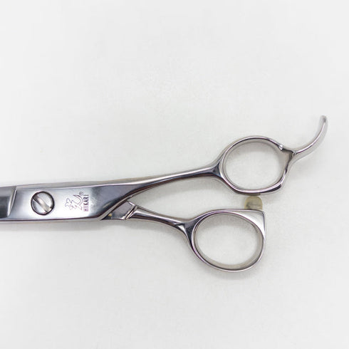 【ヒカリシザーズHIKARI光シザーHIKARI SCISSORS】K シザー オフセット 理容 美容ハサミ 美容師 理容師 右利き 7インチ 中古 sc3268