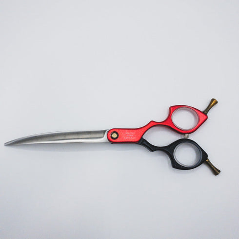 【シルバーラインSilverLine】ULLC700ジュラルミンカーブ25度 トリミングシザー メガネ 右利き トリマー ペット 7インチ 中古 sc328