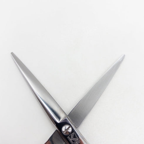 【キクオオカワKIKU OKAWA】Dcut 55 シザー メガネ 理容 美容ハサミ 美容師 理容師 右利き 5.5インチ 中古 sc3314