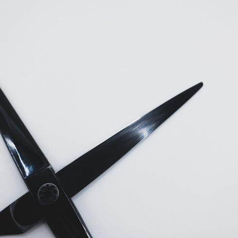 【ハヤシシザーズ ハヤシシザーHAYASHI SCISSORS】V-ME-AT-6.5ブラックコーティング シザー オフセット 理容 美容ハサミ 美容師 理容師 右利き 6.5インチ 中古 sc332