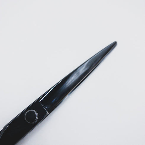 【ハヤシシザーズ ハヤシシザーHAYASHI SCISSORS】V-ME-AT-6.5ブラックコーティング シザー オフセット 理容 美容ハサミ 美容師 理容師 右利き 6.5インチ 中古 sc332