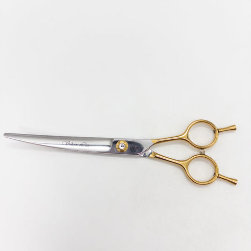 【シルバーラインSilverLine】国民三銃士ノコギリ刃カーブKUTC700 トリミングシザー メガネ 右利き トリマー ペット 7インチ 中古 sc3321