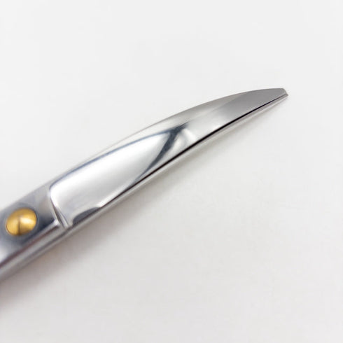 【シルバーラインSilverLine】国民三銃士ノコギリ刃カーブKUTC700 トリミングシザー メガネ 右利き トリマー ペット 7インチ 中古 sc3321