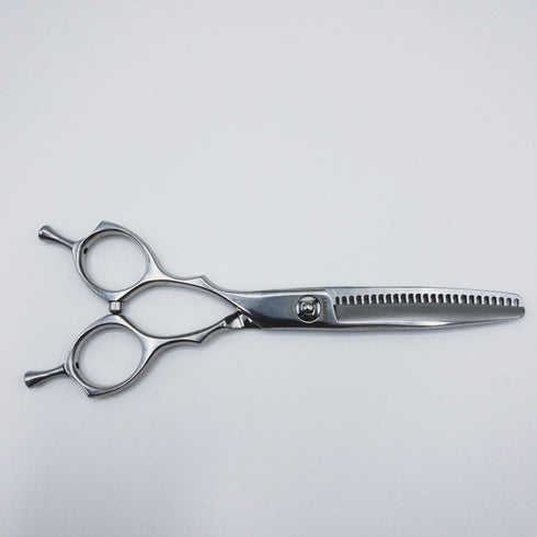 【トラックスシザーズ トラックスシザーTRACKS SCISSORS】LKEEP25 オフセット シザー セニング 美容ハサミ すきばさみ 美容師 理容師 約20~25% 左利き 6インチ 中古 sc333