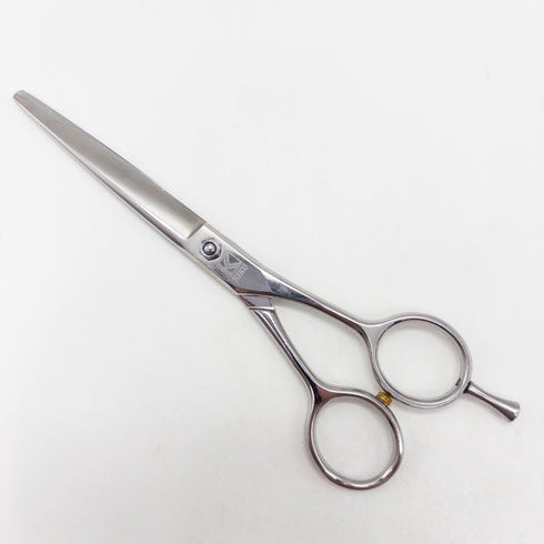 【キクオオカワKIKU OKAWA】60N COBALT シザー メガネ 理容 美容ハサミ 美容師 理容師 右利き 6インチ 中古 sc3342