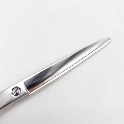 【キクオオカワKIKU OKAWA】60N COBALT シザー メガネ 理容 美容ハサミ 美容師 理容師 右利き 6インチ 中古 sc3342
