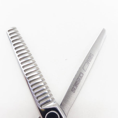 【ヒカリシザーズHIKARI光シザーHIKARI SCISSORS】SEV COSMOS S-21M メガネ シザー セニング 美容ハサミ すきばさみ 美容師 理容師 約20~25% 右利き 6インチ 中古 sc3352