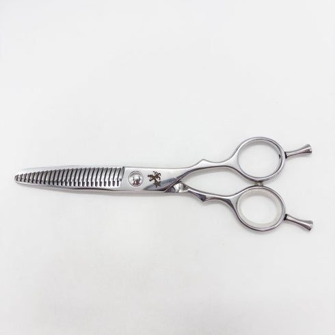 新品同様【トラックスシザーズ トラックスシザーTRACKS SCISSORS】KEEP25 メガネ シザー セニング 美容ハサミ すきばさみ 美容師 理容師 約20~25% 右利き 5.8インチ 中古 sc3355