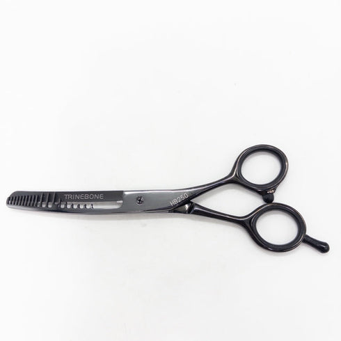 美品【ヘアリセッターHAIR RESETTER】TRINEBONEトラインボーン 特殊セニング オフセット シザー セニング 美容ハサミ すきばさみ 美容師 理容師 約% 右利き 6.5インチ 中古 sc3356