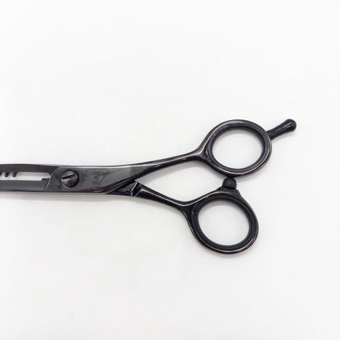 美品【ヘアリセッターHAIR RESETTER】TRINEBONEトラインボーン 特殊セニング オフセット シザー セニング 美容ハサミ すきばさみ 美容師 理容師 約% 右利き 6.5インチ 中古 sc3356