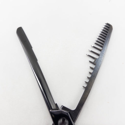 美品【ヘアリセッターHAIR RESETTER】TRINEBONEトラインボーン 特殊セニング オフセット シザー セニング 美容ハサミ すきばさみ 美容師 理容師 約% 右利き 6.5インチ 中古 sc3356