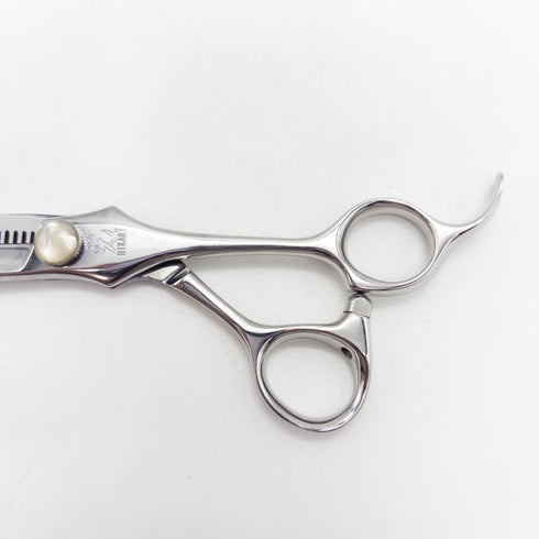 【ヒカリシザーズHIKARI光シザーHIKARI SCISSORS】C-Texturizer 729 オフセット シザー セニング 美容ハサミ すきばさみ 美容師 理容師 約70% 右利き 6インチ 中古 sc3361
