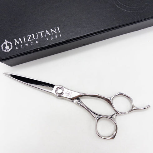 【ミズタニシザーズ ミズタニシザーMIZUTANI SCISSORS】シュコーラムマスター ナノパウダーメタル6.0 シザー オフセット 理容 美容ハサミ 美容師 理容師 右利き 6インチ 中古 sc3372