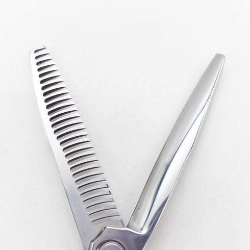 【ハヤシシザーズ ハヤシシザーHAYASHI SCISSORS】HYS-28RL-WH-6-L メガネ シザー セニング 美容ハサミ すきばさみ 美容師 理容師 約15~20% 左利き 6インチ 中古 sc3377