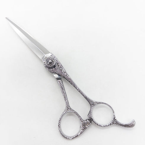 【ナルトシザーズ ナルトシザーNARUTO SCISSORS】ダックボードZ 木目 シザー オフセット 理容 美容ハサミ 美容師 理容師 右利き 5.8インチ 中古 sc3384