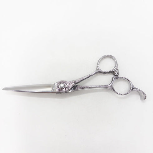 【ナルトシザーズ ナルトシザーNARUTO SCISSORS】ダックボードZ 木目 シザー オフセット 理容 美容ハサミ 美容師 理容師 右利き 5.8インチ 中古 sc3384