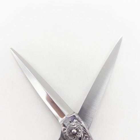【ナルトシザーズ ナルトシザーNARUTO SCISSORS】ダックボードZ 木目 シザー オフセット 理容 美容ハサミ 美容師 理容師 右利き 5.8インチ 中古 sc3384