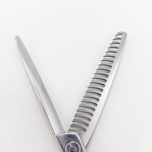 【ミズタニシザーズ ミズタニシザーMIZUTANI SCISSORS】Ichi-Nino-San 3 ベースセニング オフセット シザー セニング 美容ハサミ すきばさみ 美容師 理容師 約25% 右利き 5.8インチ 中古 sc3385