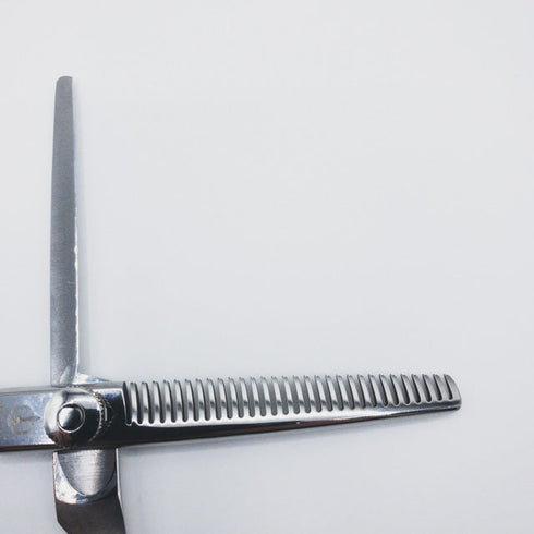 【ミズタニシザーズ ミズタニシザーMIZUTANI SCISSORS】Fit THINNING 30 LEFTY オフセット シザー セニング 美容ハサミ すきばさみ 美容師 理容師 約30% 左利き 6インチ 中古 sc339