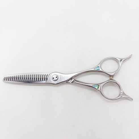 【トギノンTOGINON】PREMIUM TWIN5.8プレミアムクイーン ツイン メガネ シザー セニング 美容ハサミ すきばさみ 美容師 理容師 約35% 右利き 5.8インチ 中古 sc3394