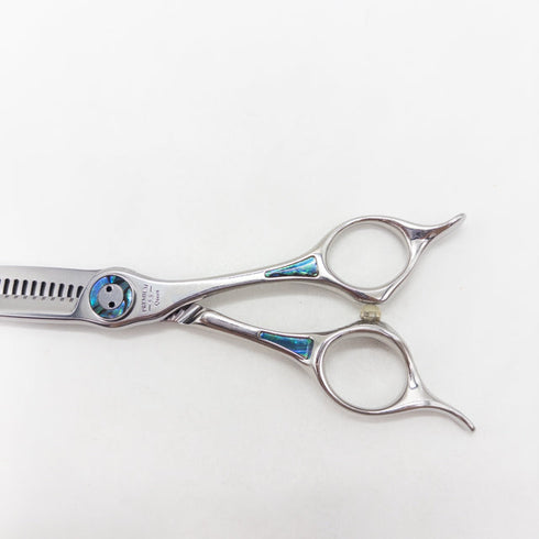 【トギノンTOGINON】PREMIUM TWIN5.8プレミアムクイーン ツイン メガネ シザー セニング 美容ハサミ すきばさみ 美容師 理容師 約35% 右利き 5.8インチ 中古 sc3394