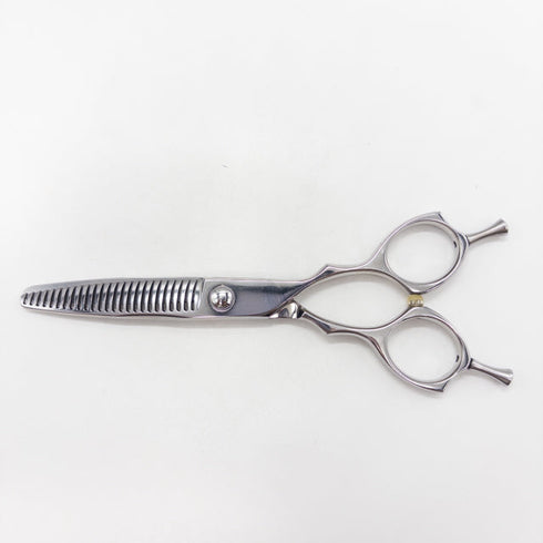 【トラックスシザーズ トラックスシザーTRACKS SCISSORS】KEEP25 メガネ シザー セニング 美容ハサミ すきばさみ 美容師 理容師 約20~25% 右利き 5.8インチ 中古 sc3424