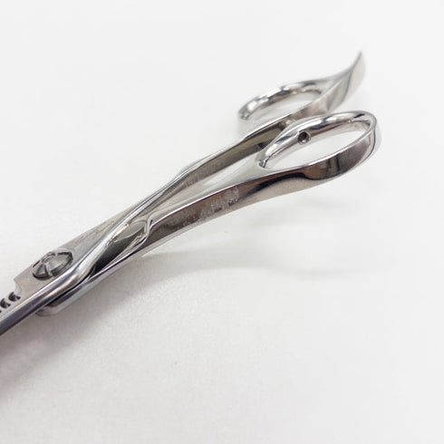 【シザーズジャパンSCISSORS JAPAN】Qs FLOR LSBS加工 QSF25%29i17N6N オフセット シザー セニング 美容ハサミ すきばさみ 美容師 理容師 約20~30% 右利き 6インチ 中古 sc3425