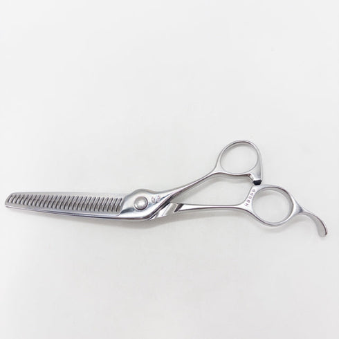 【ナルトシザーズ ナルトシザーNARUTO SCISSORS】三梳きヘネシーローリングB27 オフセット シザー セニング 美容ハサミ すきばさみ 美容師 理容師 約25〜30% 右利き 6インチ 中古 sc3429