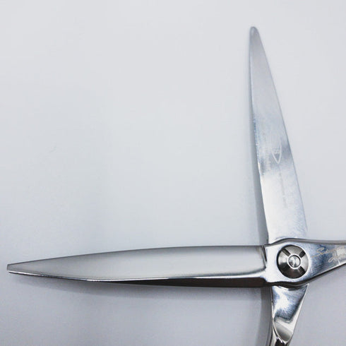 美品【シザーズジャパンSCISSORS JAPAN】CTNVD60i1817N LSBS加工 ギザ刃シザー オフセット 理容 美容ハサミ 美容師 理容師 右利き 6インチ 中古 sc343