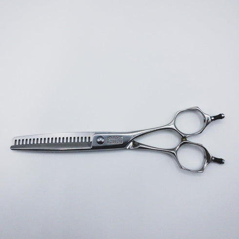 【ミズタニシザーズ ミズタニシザーMIZUTANI SCISSORS】ACRO YURAGI ZEROユラギ ゼロ メガネ シザー セニング 美容ハサミ すきばさみ 美容師 理容師 約10% 右利き 6インチ 中古 sc344