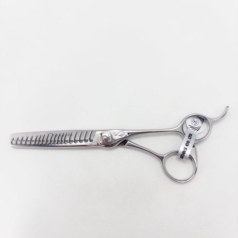 【ナルトシザーズ ナルトシザーNARUTO SCISSORS】バリエーション ディザートS19 デザート オフセット シザー セニング 美容ハサミ すきばさみ 美容師 理容師 約5~20% 右利き 6インチ 中古 sc3444