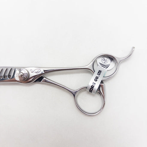 【ナルトシザーズ ナルトシザーNARUTO SCISSORS】バリエーション ディザートS19 デザート オフセット シザー セニング 美容ハサミ すきばさみ 美容師 理容師 約5~20% 右利き 6インチ 中古 sc3444