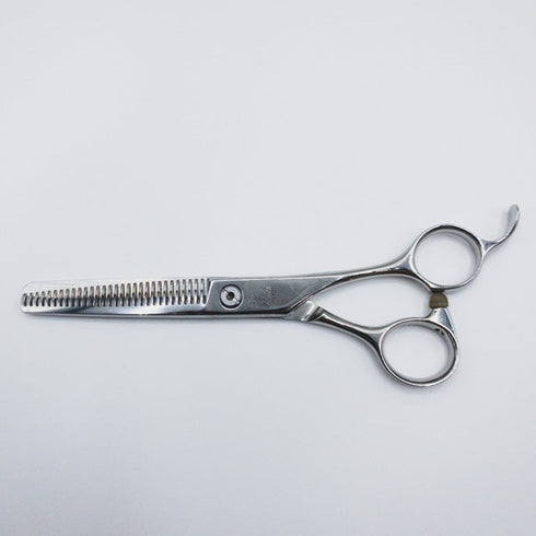 【ヒカリシザーズHIKARI光シザーHIKARI SCISSORS】6032 オフセット シザー セニング 美容ハサミ すきばさみ 美容師 理容師 約40% 右利き 6インチ 中古 sc345