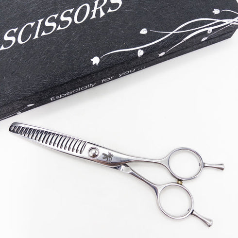 【トラックスシザーズ トラックスシザーTRACKS SCISSORS】START20 メガネ シザー セニング 美容ハサミ すきばさみ 美容師 理容師 約15~23% 右利き 5.8インチ 中古 sc3463