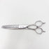 【ミズタニシザーズ ミズタニシザーMIZUTANI SCISSORS】Acroleaf WIDE M-50 メガネ シザー セニング 美容ハサミ すきばさみ 美容師 理容師 約40~50% 右利き 5.8インチ 中古 sc3472