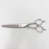【ミズタニシザーズ ミズタニシザーMIZUTANI SCISSORS】Acroleaf WIDE M-50 メガネ シザー セニング 美容ハサミ すきばさみ 美容師 理容師 約40~50% 右利き 5.8インチ 中古 sc3472