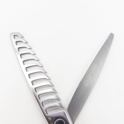 【ミズタニシザーズ ミズタニシザーMIZUTANI SCISSORS】Acroleaf WIDE M-50 メガネ シザー セニング 美容ハサミ すきばさみ 美容師 理容師 約40~50% 右利き 5.8インチ 中古 sc3472