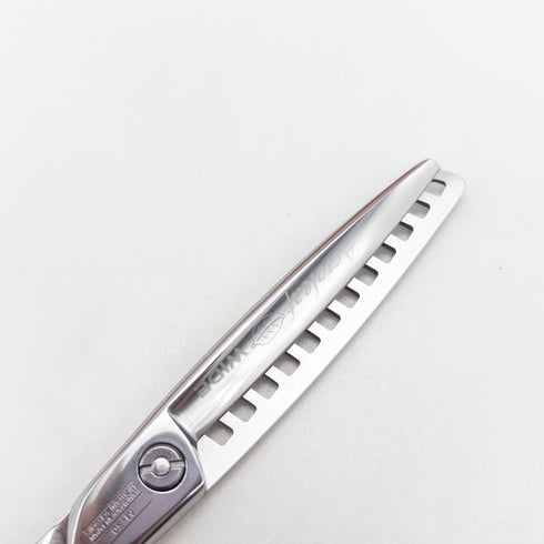 【ミズタニシザーズ ミズタニシザーMIZUTANI SCISSORS】Acroleaf WIDE M-50 メガネ シザー セニング 美容ハサミ すきばさみ 美容師 理容師 約40~50% 右利き 5.8インチ 中古 sc3472