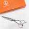 【ミズタニシザーズ ミズタニシザーMIZUTANI SCISSORS】CRONOS5 クロノス オフセット シザー セニング 美容ハサミ すきばさみ 美容師 理容師 約3% 右利き 5.8インチ 中古 sc3478