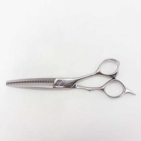 【ミズタニシザーズ ミズタニシザーMIZUTANI SCISSORS】CRONOS5 クロノス オフセット シザー セニング 美容ハサミ すきばさみ 美容師 理容師 約3% 右利き 5.8インチ 中古 sc3478