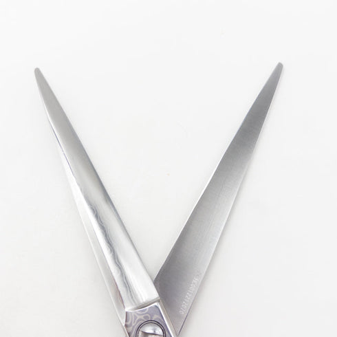 美品【KEIUN 景雲】alto YS ダマスカス シザー オフセット 理容 美容ハサミ 美容師 理容師 右利き 7インチ 中古 sc3479