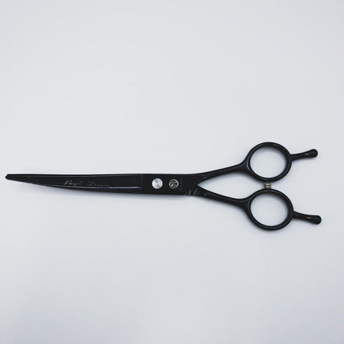 【Purple Dragonパープルドラゴン】JS-7.0 トリミングシザー メガネ 右利き トリマー ペット 7インチ 中古 sc349